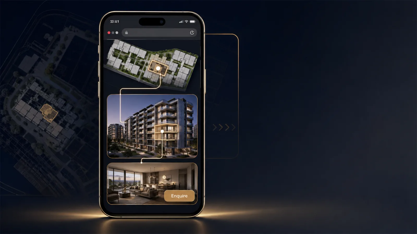A Lightweight 2D and 3D Property Buying Journey